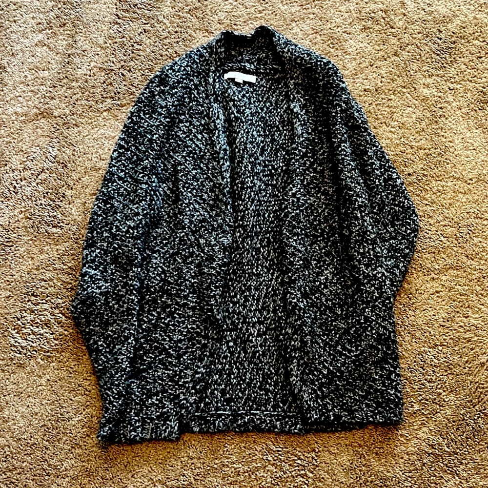 LOFT open front warm poncho with armholes